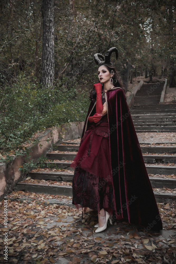 Dark fairy in the forest Dark fairy in the forest