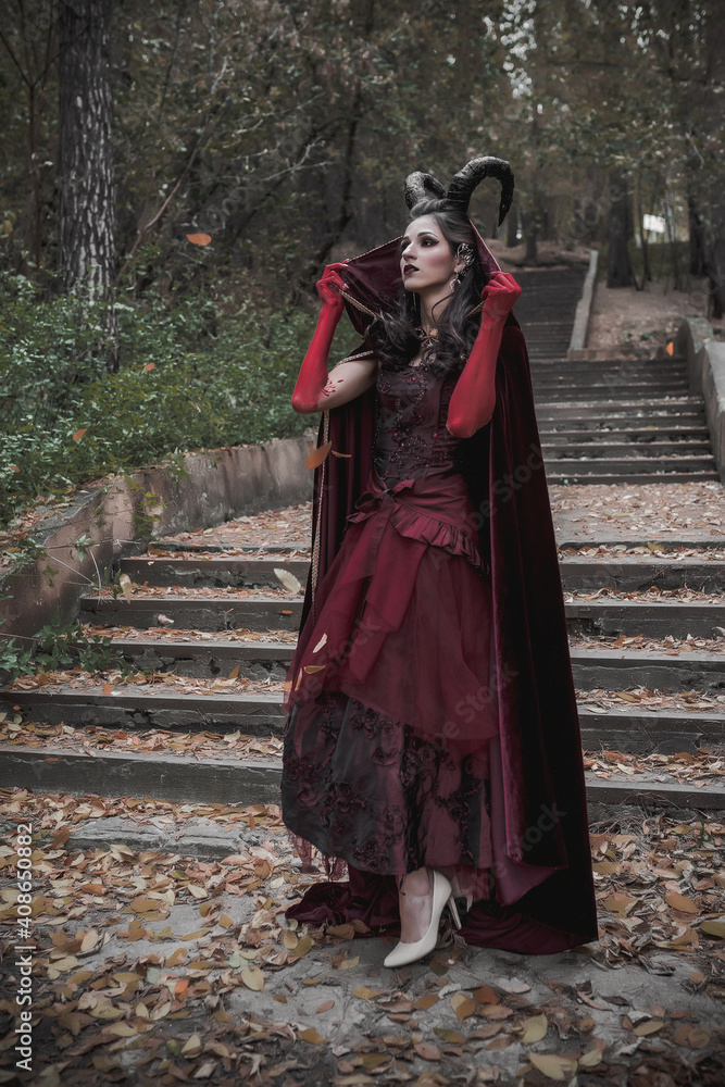 Dark fairy in the forest Dark fairy in the forest