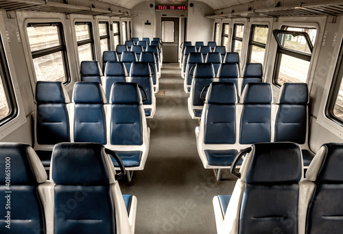 suburban train car interior