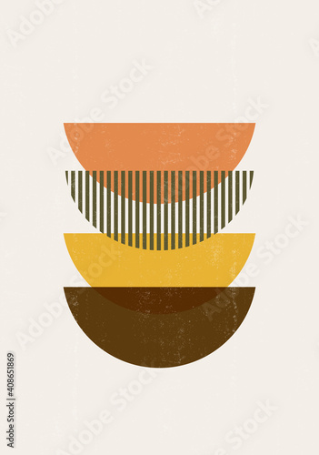 Abstract Sun print boho minimalist printable wall art