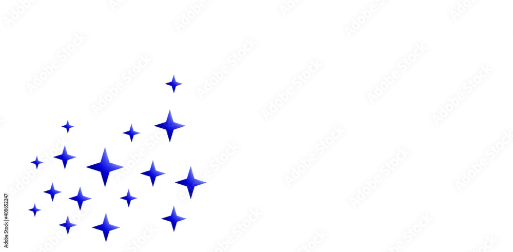 Blue stars on a white background Blue stars on a white background