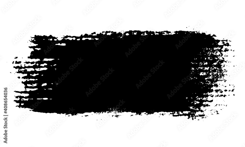 black and white grunge ink texture blank banner border frame brushstroke design resource isolated background