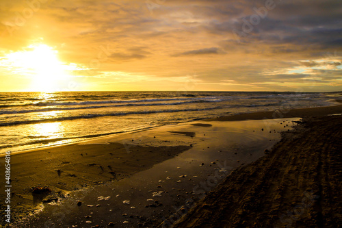 Wallpaper Mural Sunrise on the beach in Arenales del Sol, Alicante Torontodigital.ca