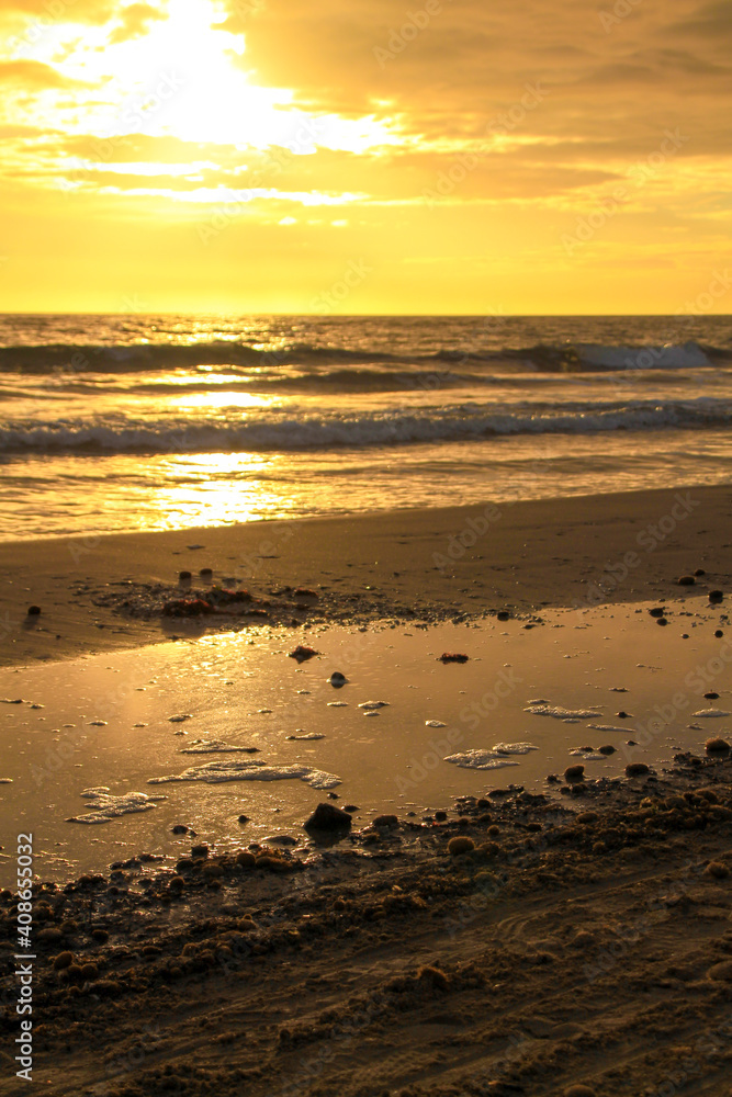Sunrise on the beach in Arenales del Sol, Alicante Sunrise on the beach in Arenales del Sol, Alicante