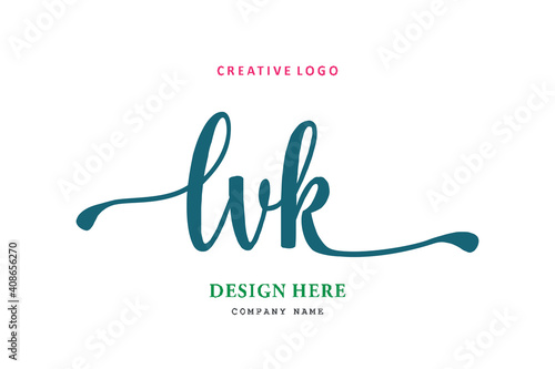 LVK lettering logo is simple, easy to understand and authoritative