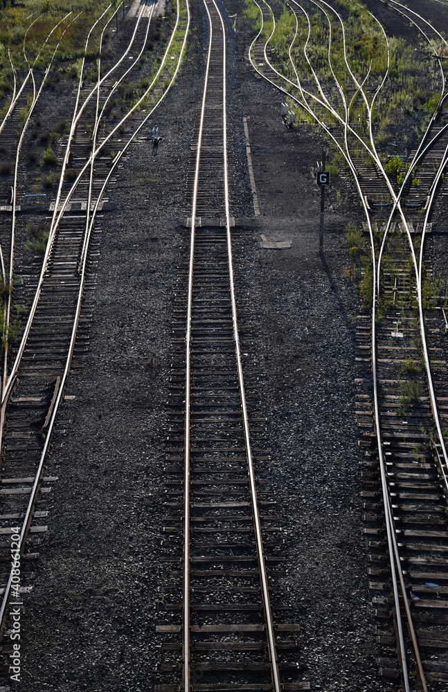 Fototapeta premium Rails de gare