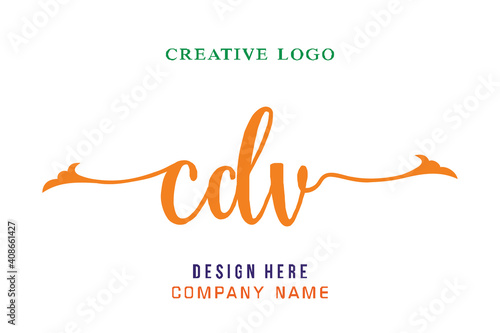 CDV lettering logo is simple, easy to understand and authoritative photo