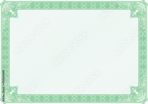 Classic guilloche background like those seen on diplomas, stock certificates, etc. For more see 