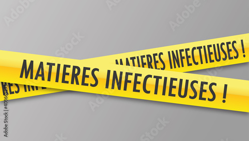 Logo matières infectieuses.