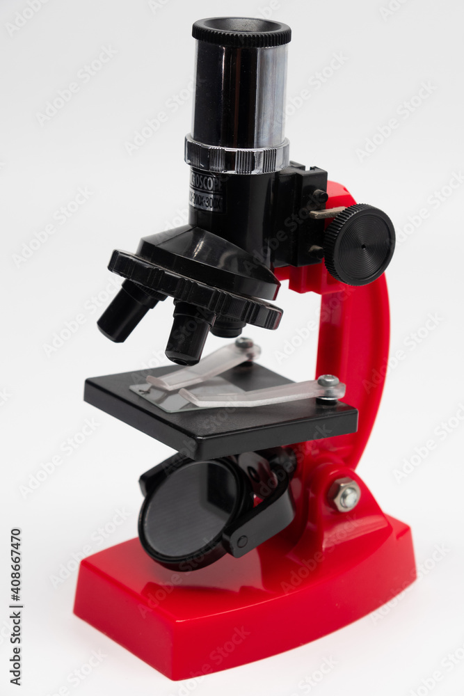 Red microscope for Science and education Red microscope for Science and education