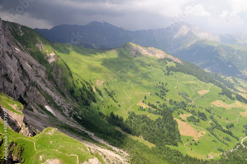 Landscape near in the Bernese Oberland Switzerland - Adelboden Schweiz