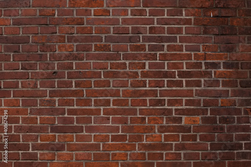 Old aged yellow orange red brick wall background texture