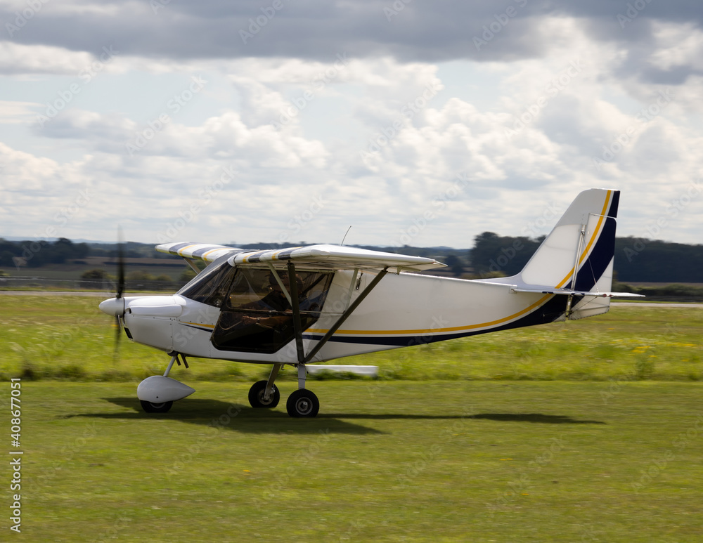 Modern ultra light aircraft. Modern ultra light aircraft.