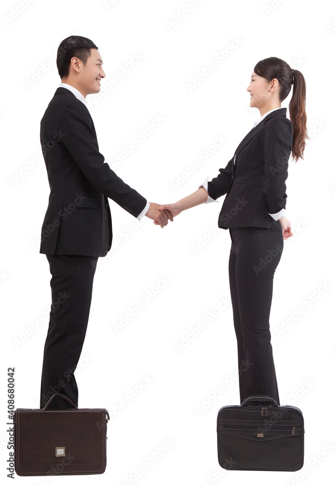 Business people shaking hands