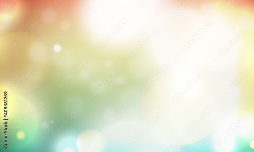 Naklejka premium Beautiful bokeh circles abstract background.