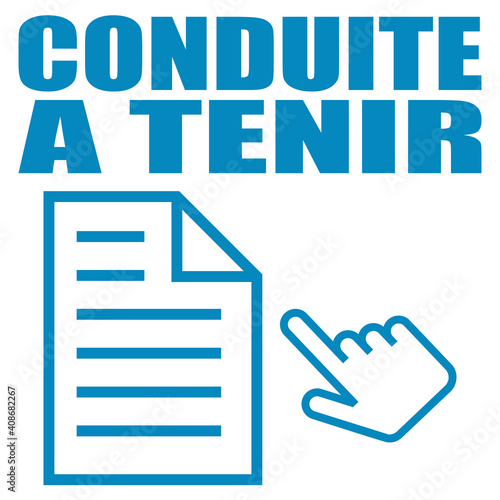 Logo conduite à tenir.