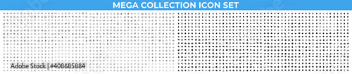 Mega collection icons in trendy line style concept of Business, e-commerce, finance, accounting. Big set Icons collection. Vector illustration