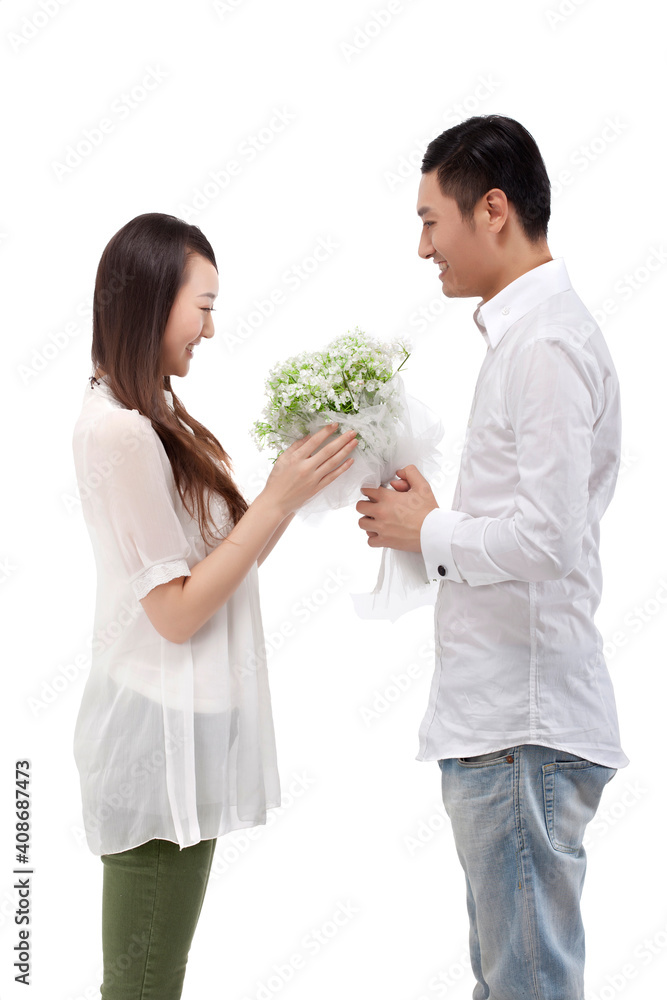 Oriental fashion young couple Oriental fashion young couple