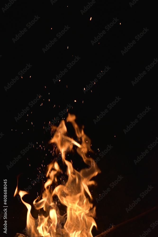 Fototapeta premium fire in the night