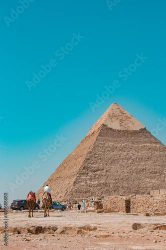 Pir  mides de Giza Cairo Egipto