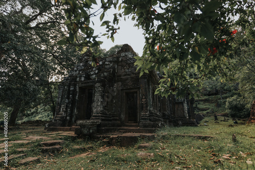 Vat Phou or Wat Phu is the UNESCO world heritage site in Champasak, Southern Laos © Keopaserth