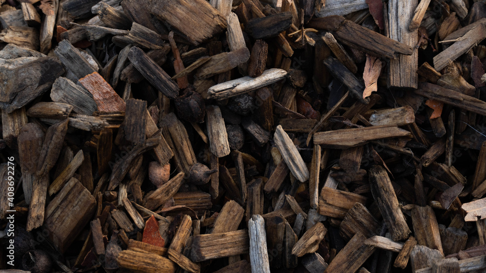 Background image of pices of wood and natural objects Background image of pices of wood and natural objects