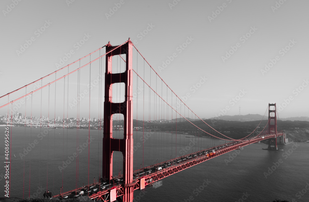 Fototapeta premium golden gate bridge city