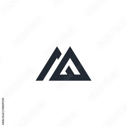 Free Download logo M abstract, M home, line art, simple, minimalist - GFXLoad