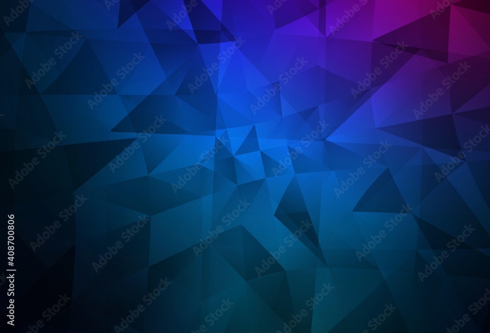 Dark Pink, Blue vector abstract mosaic backdrop. Dark Pink, Blue vector abstract mosaic backdrop.