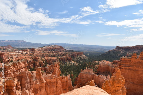 A valley view of Bryce Canyon National Park, Utah