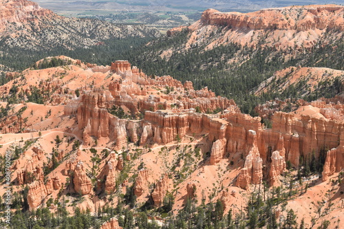 A valley view of Bryce Canyon National Park, Utah.