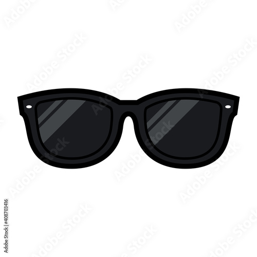 Cartoon Isolated Sunglasses Vector Illustration