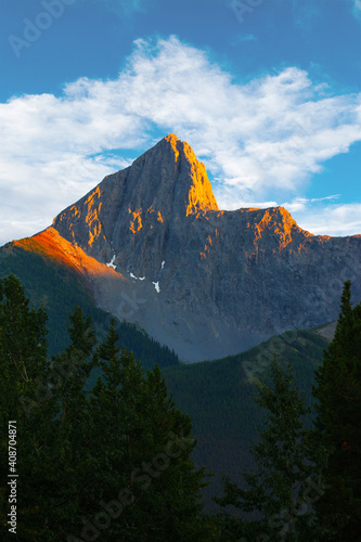 The Wedge Mountain Peak in the Kananaskis Country of the Canadian Rockies