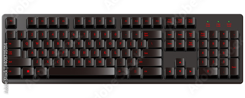 カッコいいハイセンスな黒いゲーミングキーボード