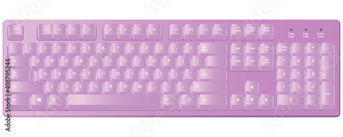 おしゃれで可愛いピンク色のゲーミングキーボード