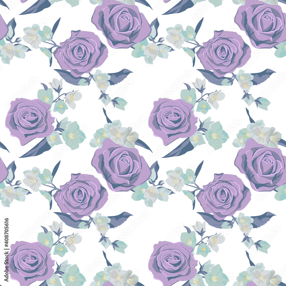 vector floral seamless pattern vector floral seamless pattern