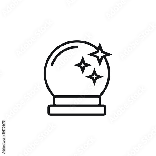 Crystall ball icon design. vector illustration