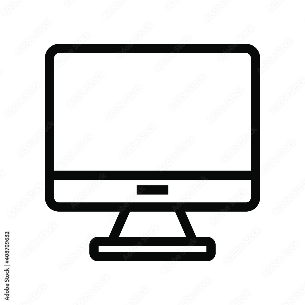 Monitor screen icon vector graphic illustration Monitor screen icon vector graphic illustration