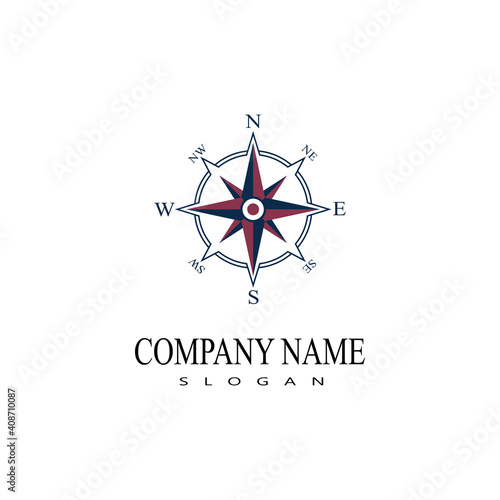 Compass Logo Template vector icon illustration design