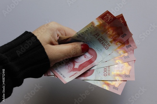 economy and finance with mexican money