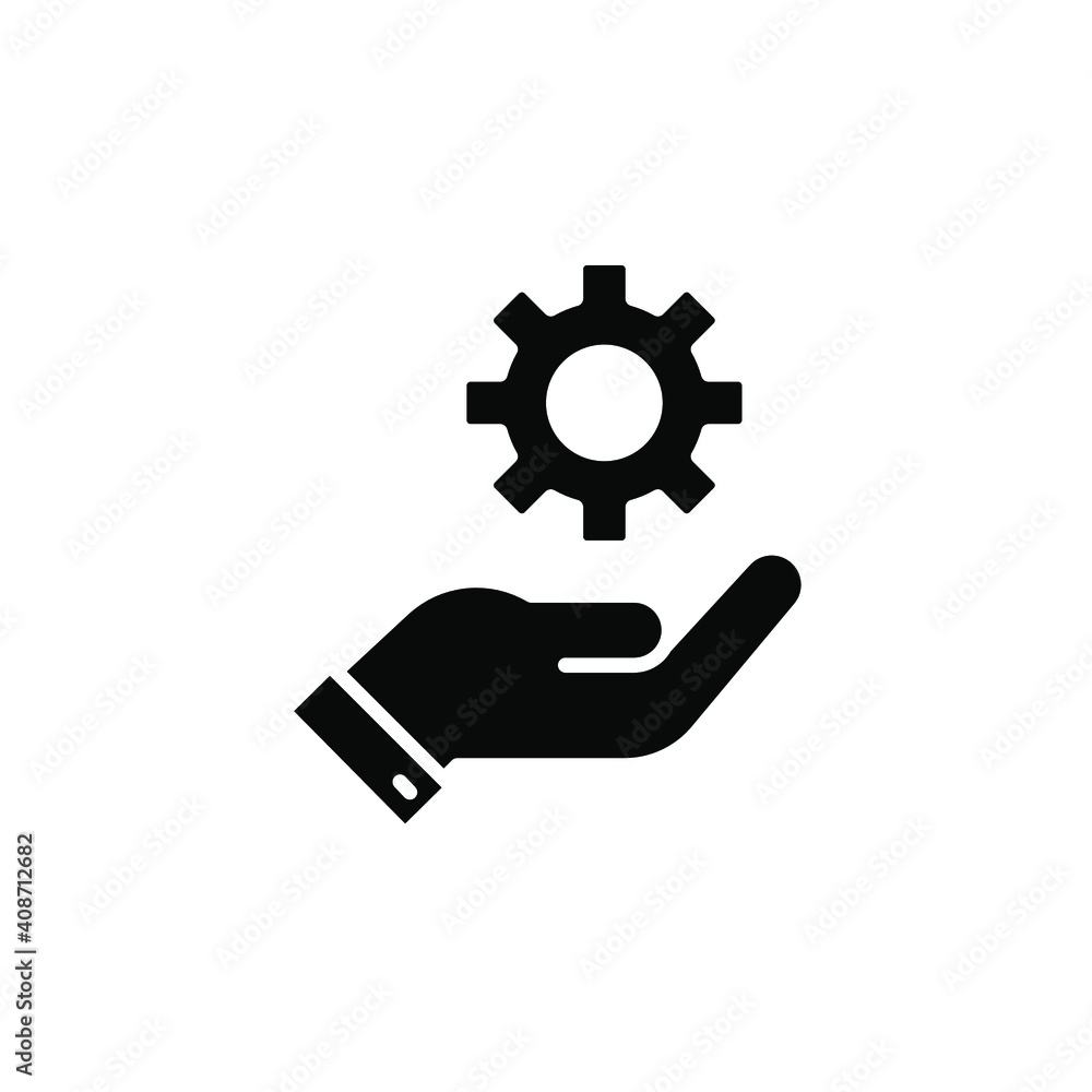 Help and support icon. Simple solid style for web template and app. Call center, assist, service, contact, phone, computer, info, vector illustration design on white background. EPS 10