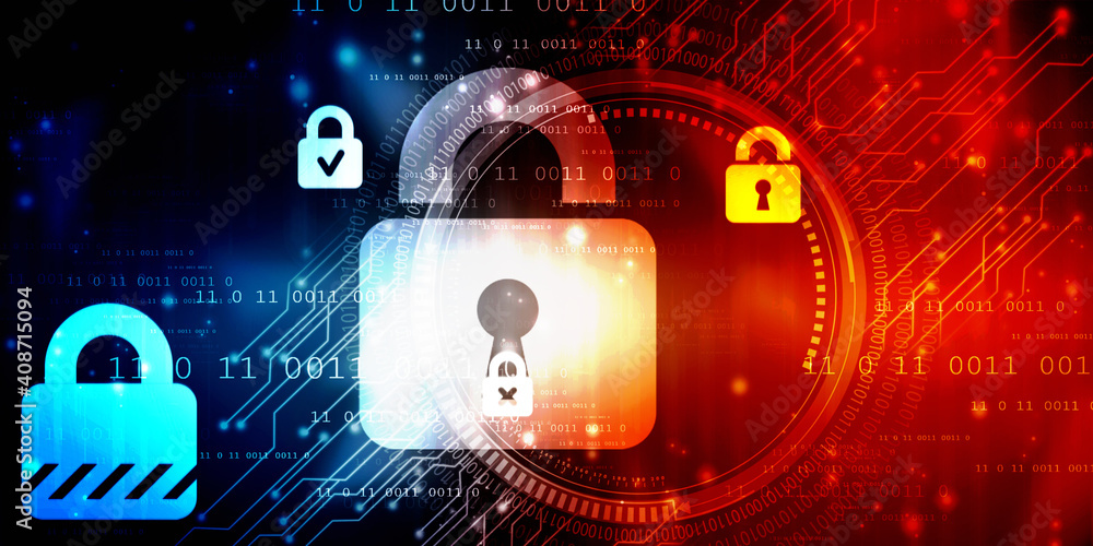 2d illustration Safety concept: Closed Padlock on digital background
2d illustration Safety concept: Closed Padlock on digital background