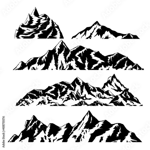 mountains silhouettes