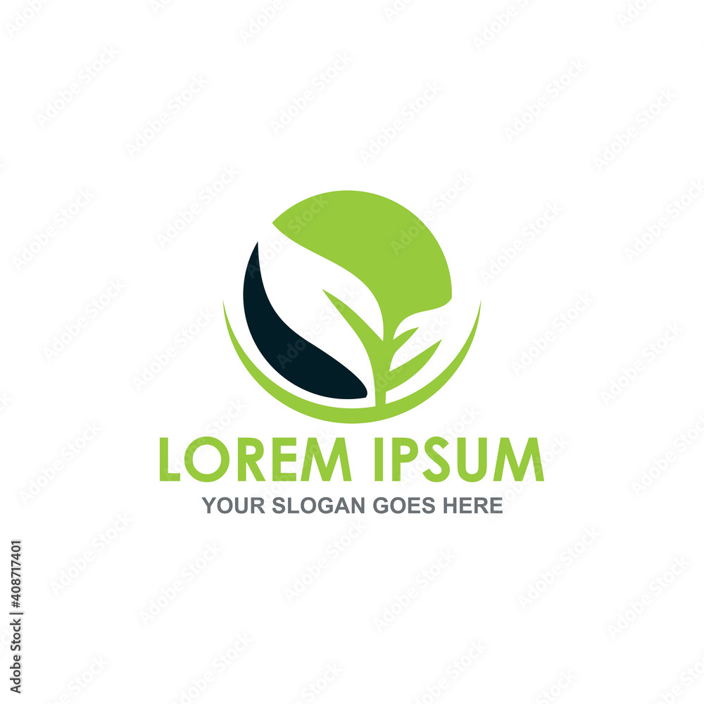 nature leaf logo vector image nature leaf logo vector image