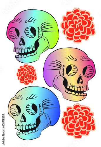 Textura día de muertos