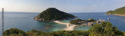 on top of koh nang yuan view point in koh tao thailand