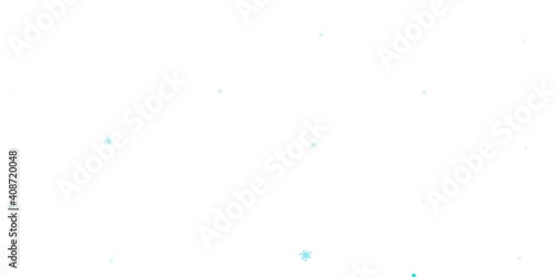 Light blue vector pattern with coronavirus elements.