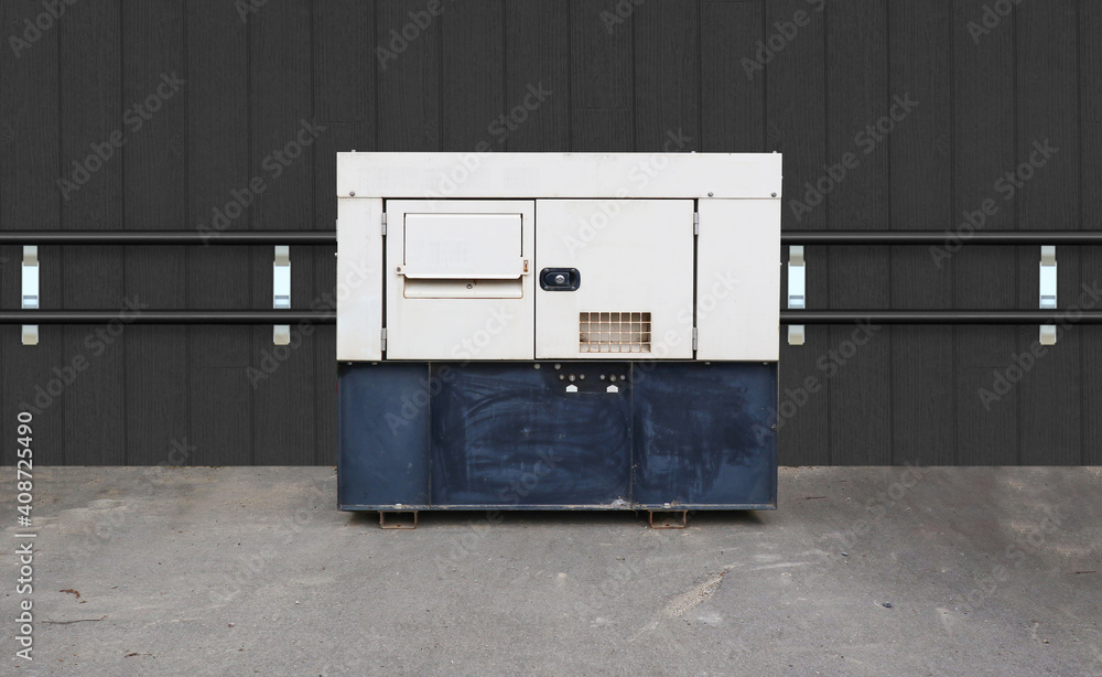 Image of diesel engine generator 3018 - obrazy, fototapety, plakaty 