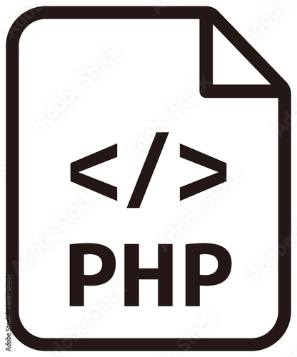 PHP con | Major programming language vector icon illustration