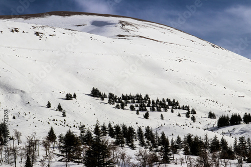 Lebanon in the winter of 2020 in the mountains